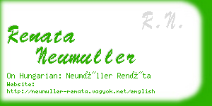 renata neumuller business card